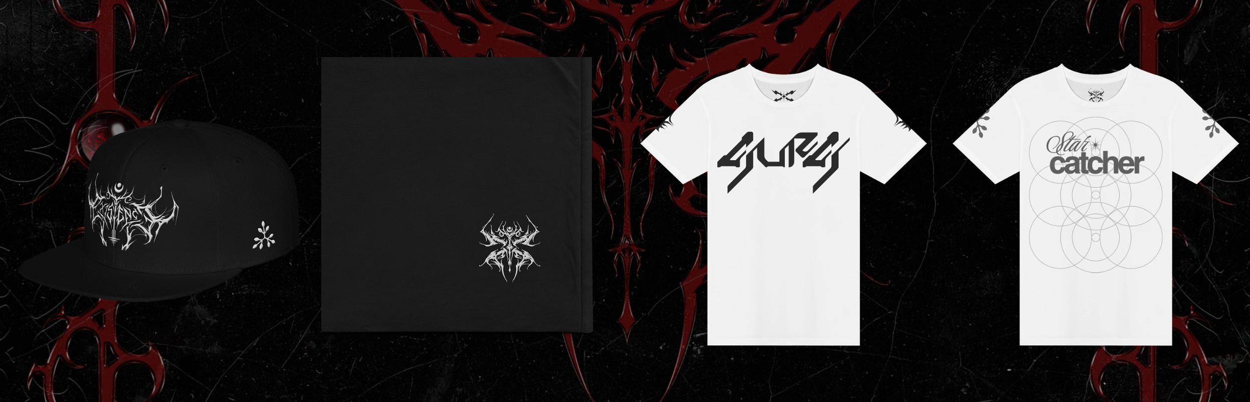 Dividus merch — cap, banner and tees
