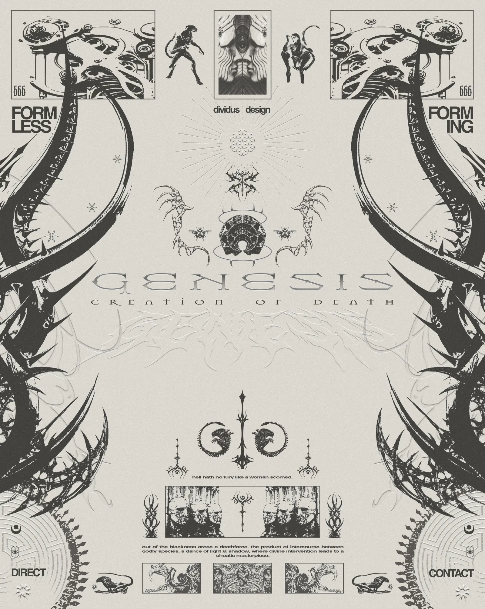 Genesis — creation of death poster